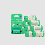 Springland Dog Poop Bag Dispenser Holder + Roll Bundle