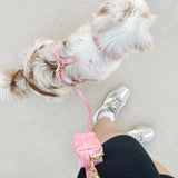 Shop Sunny Tails Coquette Pink Waste Bag Holder