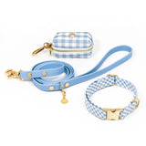 Shop Sunny Tails Malibu Blue Gingham Waste Bag Holder
