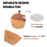 CHEWFFON Acorn Snuffle & Squeaky Dog Toy