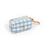 Shop Sunny Tails Malibu Blue Gingham Waste Bag Holder