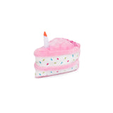 ZippyPaws Birthday Cake Plush Dog Toy - Pink
