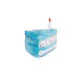 ZippyPaws Birthday Cake Plush Dog Toy - Blue