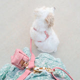 Shop Sunny Tails Coquette Pink Waste Bag Holder
