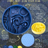 Happy Dingos Starry Night Slow Feeder Bowl