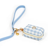 Shop Sunny Tails Malibu Blue Gingham Waste Bag Holder