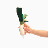 The FurryFolks Green Onion Nosework Toy