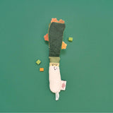 The FurryFolks Green Onion Nosework Toy