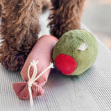 Lambwolf Collective Olive + Salami//Enrichment Squeaky Dog Toy