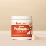 Fera Pets USDA Organic Probiotics with Prebiotics Powder for Dogs & Cats