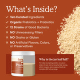 Fera Pets USDA Organic Probiotics with Prebiotics Powder for Dogs & Cats