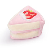 CHEWFFON Strawberry Birthday Cake Enrichment Dog Toy