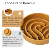 PEHOM Wave Ceramic Slow Feeder Bowl
