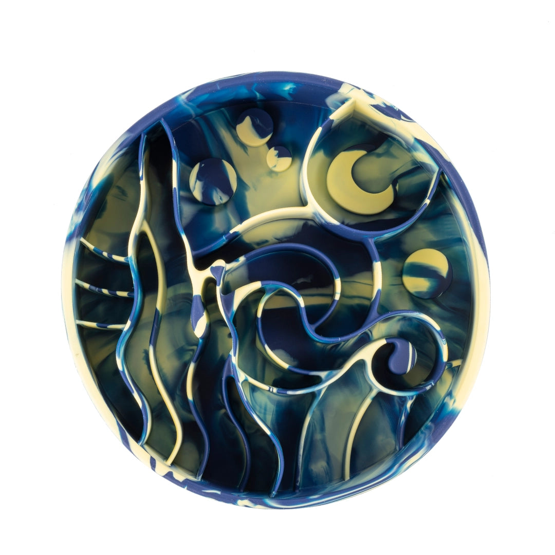Happy Dingos Starry Night Slow Feeder Bowl