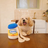 CHEWFFON Interactive Mayo Jar Dog Puzzle Snuffle Toy