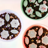 EmeryPets Flower + Leaf Slow Feeder Bowl