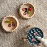 PEHOM Macaroni Ceramic Slow Feeder Bowl