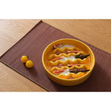 PEHOM Macaroni Ceramic Slow Feeder Bowl