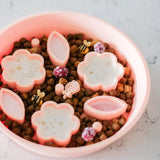 EmeryPets Flower + Leaf Slow Feeder Bowl