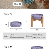 PEHOM Macaroni Ceramic Slow Feeder Bowl