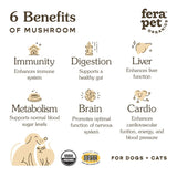 Fera Pets USDA Organic Mushroom Blend for Immune Support for Dogs & Cats