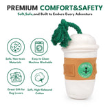 CHEWFFON Pupcoffee Squeaky Plush Toy