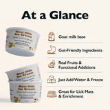 Glacier's Goodies Gut-Friendly Goat Milk Dog Ice Cream Mix
