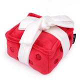 CHEWFFON Gift Box Crinkle, Squeak & Treat Puzzle Dog Toy