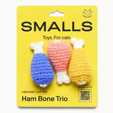 Smalls Ham Bone Trio Catnip Filled Cat Toy