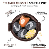 CHEWFFON Steamed Mussels Hide and Seek Dog Toy