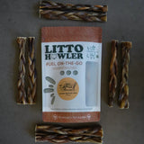 Litto Howler Dehydrated Braided Pig Pizzle Chew