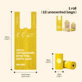Deo Doo 100% Compostable Poop Bag with Handle