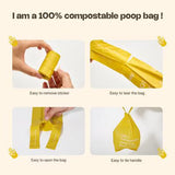 Deo Doo 100% Compostable Poop Bag with Handle